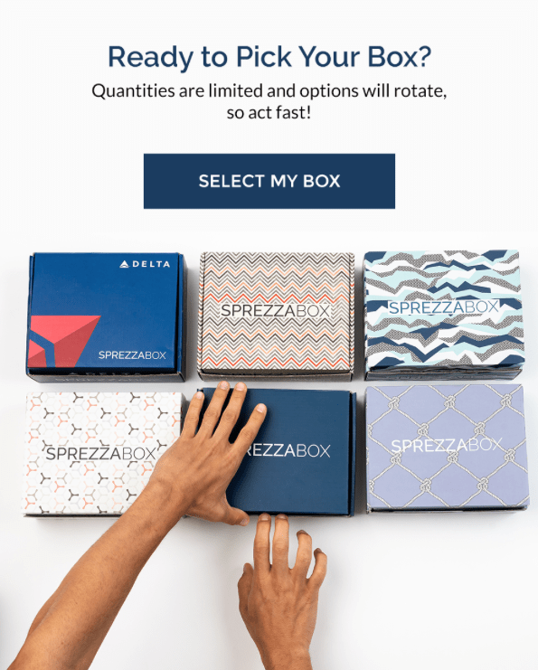 SprezzaBox August 2021 Select Your Box Time!