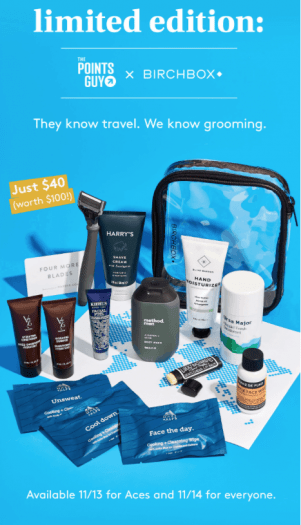 Birchbox Grooming x The Points Guy Limited Edition Box + Coupon Code!