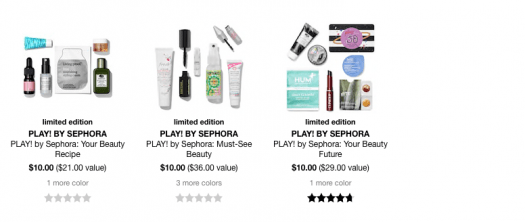 Sephora Play! $10 Past Box Sale!