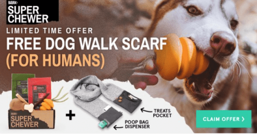 BarkBox Super Chewer Coupon Code - Free Dog Walk Scarf!