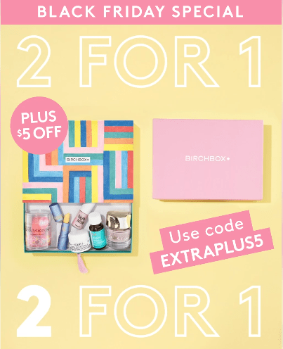 Read more about the article Birchbox Cyber Monday Coupon – Free Bonus Box + $5 Off New Subscriptions