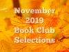 November 2019 Book Club Selections