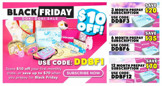 Doki Doki Crate Black Friday Sale + Save UP to $70 Off!