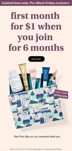 Read more about the article Birchbox Black Friday Preview – $1 First Box Offer!