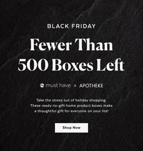 POPSUGAR Must Have x Apotheke Black Friday Boxes – Less than 500 Left!