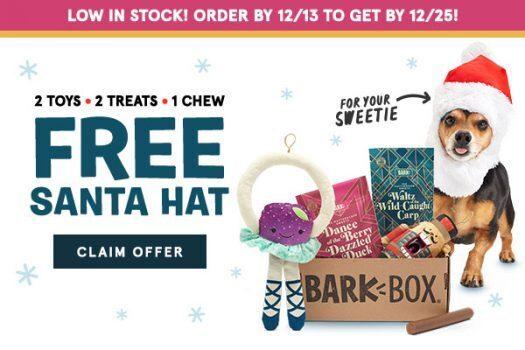 BarkBox Coupon Code – Free Santa Hat!