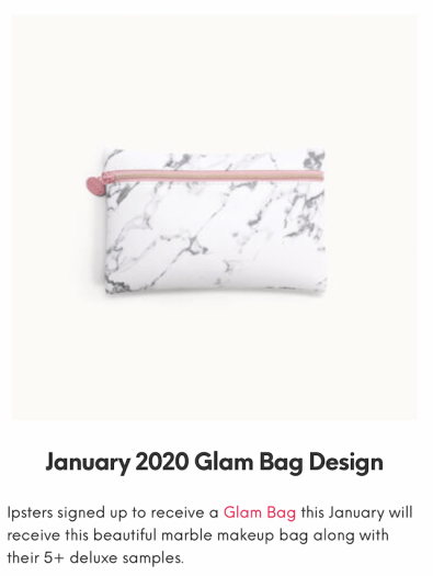 January 2020 ipsy Glam Bag Reveals