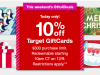 Target 10% Off Gift Cards – TODAY ONLY