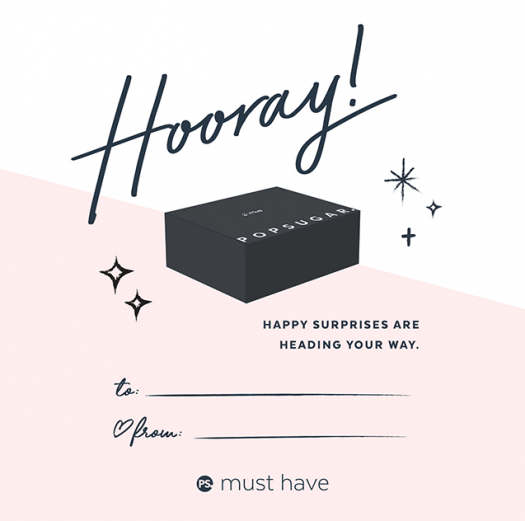 POPSUGAR Must Have Box - $25 off the Winter Box + Printable Gift Note!