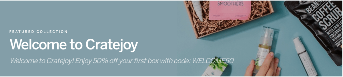 Read more about the article Cratejoy Welcome Sale – Save 50% off Your First Month of Select Boxes