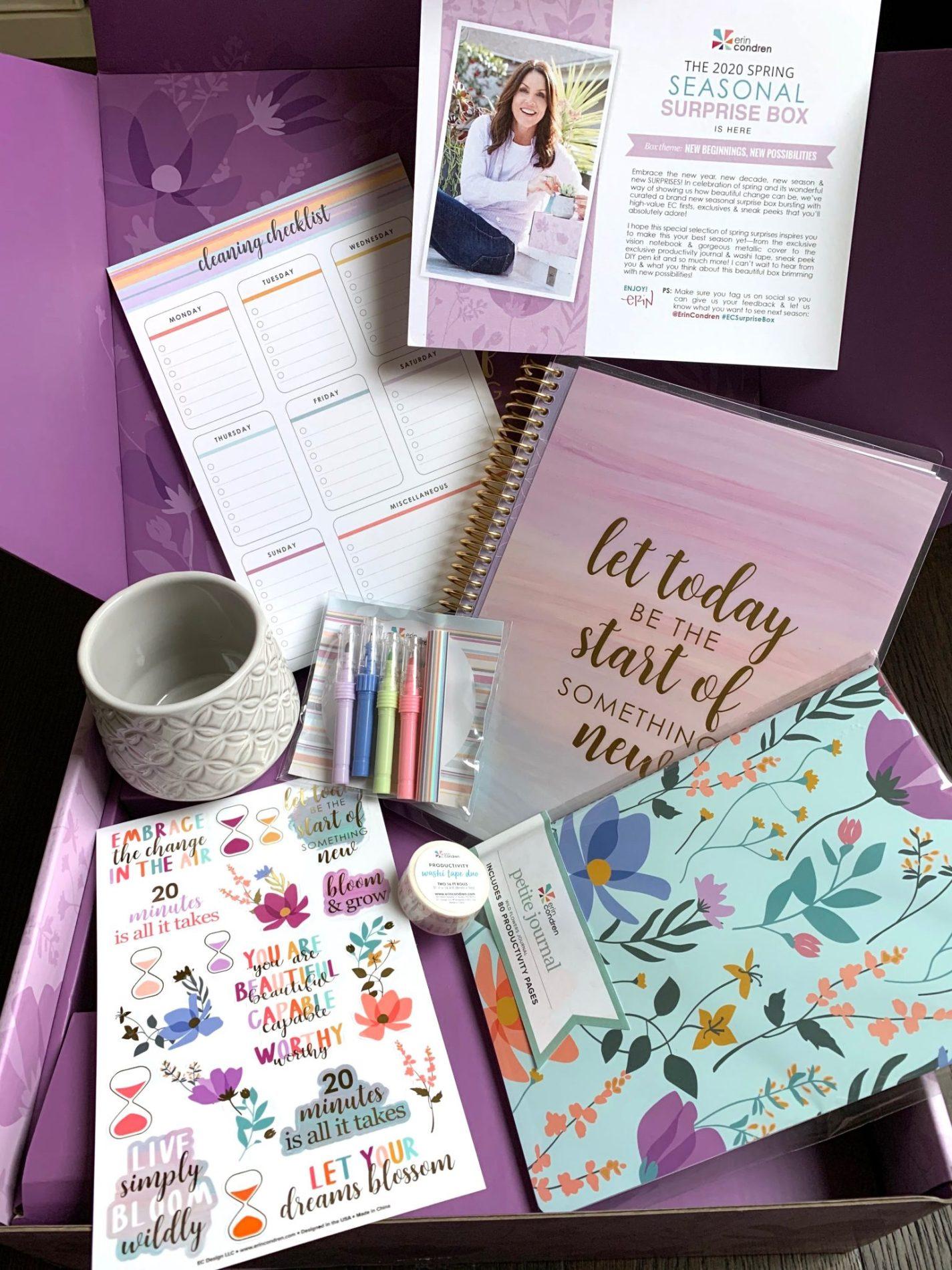 Read more about the article Erin Condren Seasonal Surprise Box Review – Spring 2020