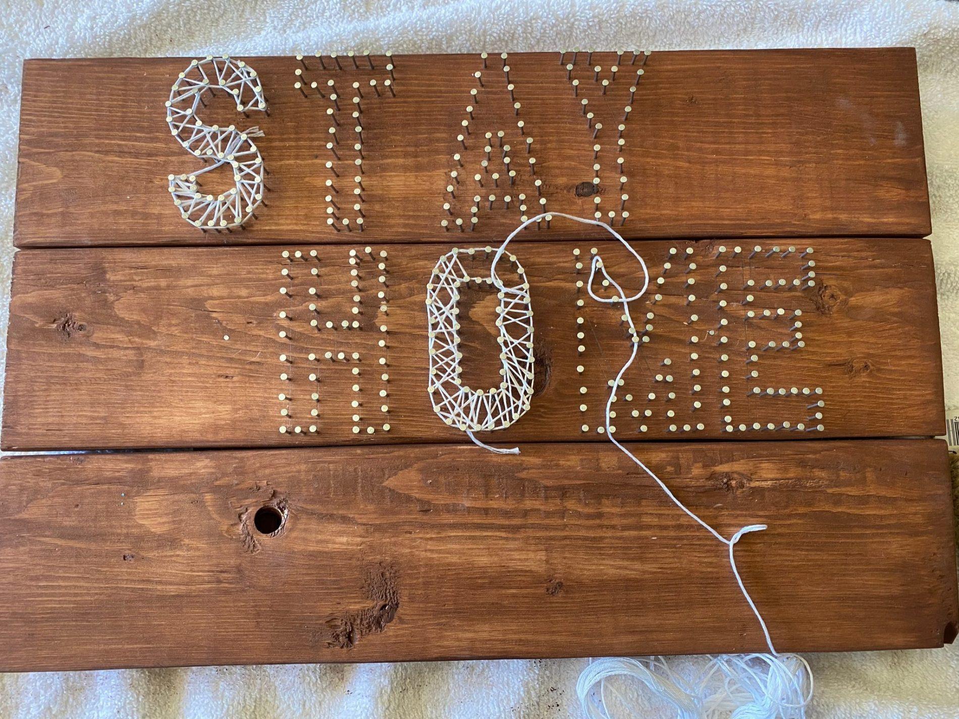 Adults & Crafts Review – String Art Wood Sign Kit