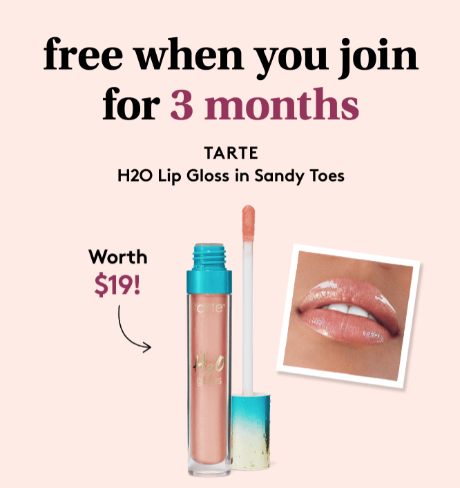 Read more about the article Birchbox Coupon – FREE Tarte H20 Lip Gloss in Sandy Toes with New Subscriptions