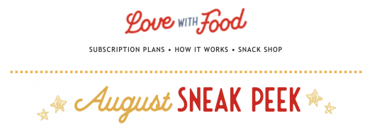 Love With Food August 2020 Spoilers