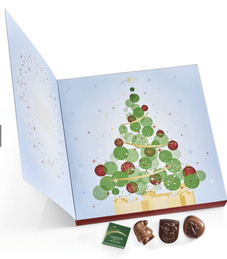 2020 Godiva Holiday Luxury Chocolate Advent Calendar On Sale Now