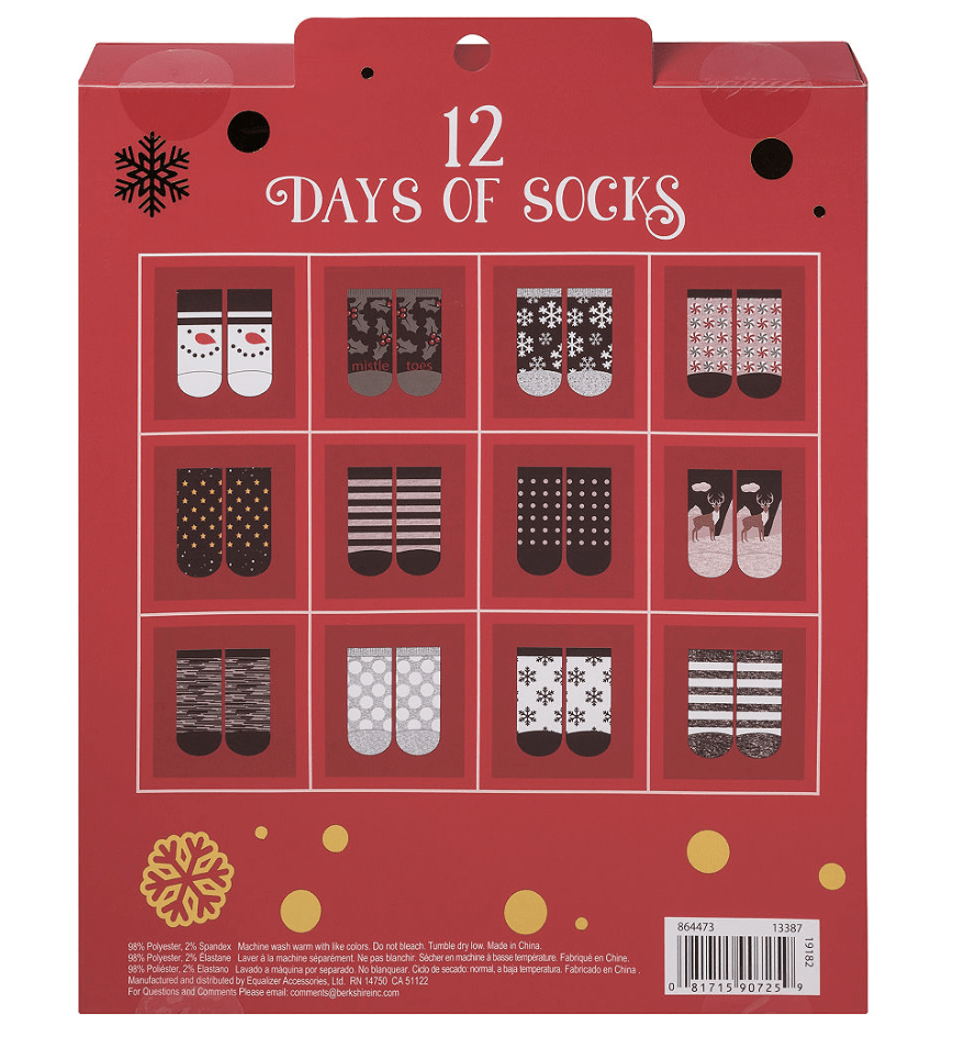 Party City 12 Days of Socks Advent Calendar – On Sale Now