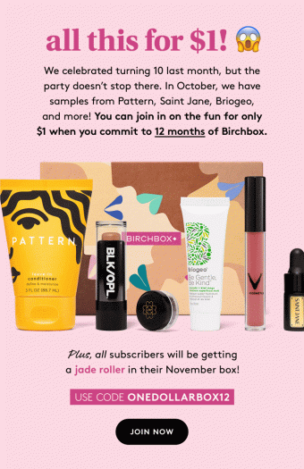 Read more about the article Birchbox Coupon – First Box for $1!
