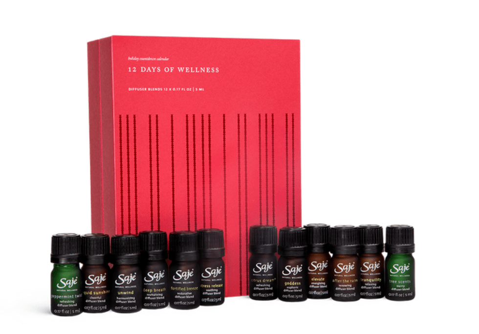 Saje 12 Days Of Wellness Kit Advent Calendar On Sale Now