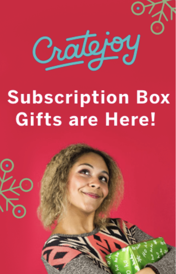 CrateJoy Cyber Monday Sale – Save 30% On HUNDREDS of Boxes!