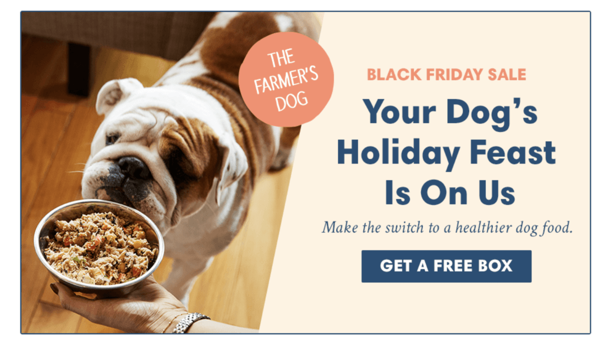 The Farmer’s Dog Black Friday Sale – First Box FREE