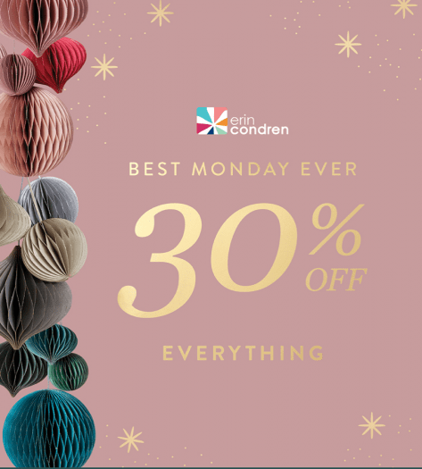 LAST CALL! Erin Condren Cyber Monday Sale – Save 30% Off EVERYTHING + Free Gift