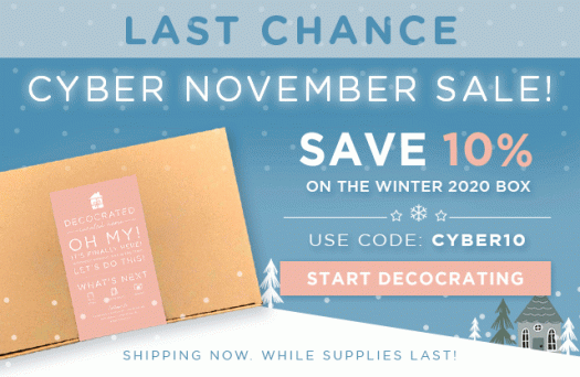 Decocrated Cyber Monday Sale – Save 10%!
