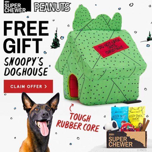 BarkBox Super Chewer Coupon Code – Free Snoopy Doghouse Toy