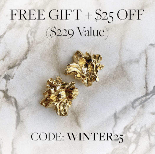 CURATEUR Coupon Code – Save $25 + FREE Amber Sceats Earrings