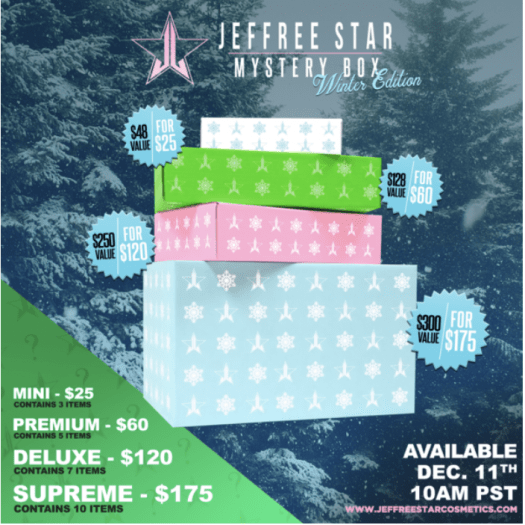 Read more about the article Jeffree Star Winter Mystery Boxes – On Sale Now