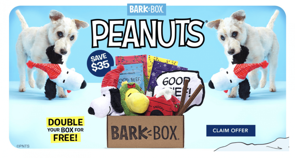 BarkBox Coupon Code Double Your First Box Free! Subscription Box