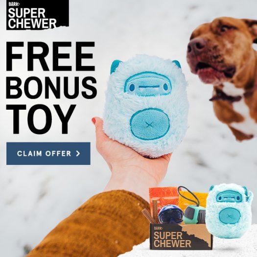 BarkBox Super Chewer Coupon Code – Free Bonus Toy + SKI Themed Box