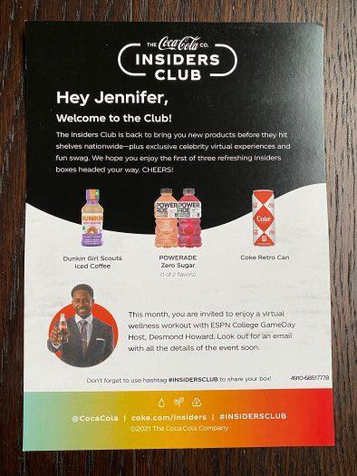 Coca-Cola Insiders Club Monthly Subscription Review - January 2021