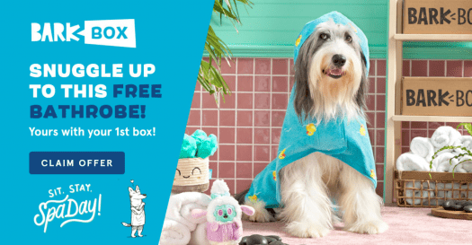 Read more about the article BarkBox Coupon Code – Free Bath Robe + Spa Themed Box
