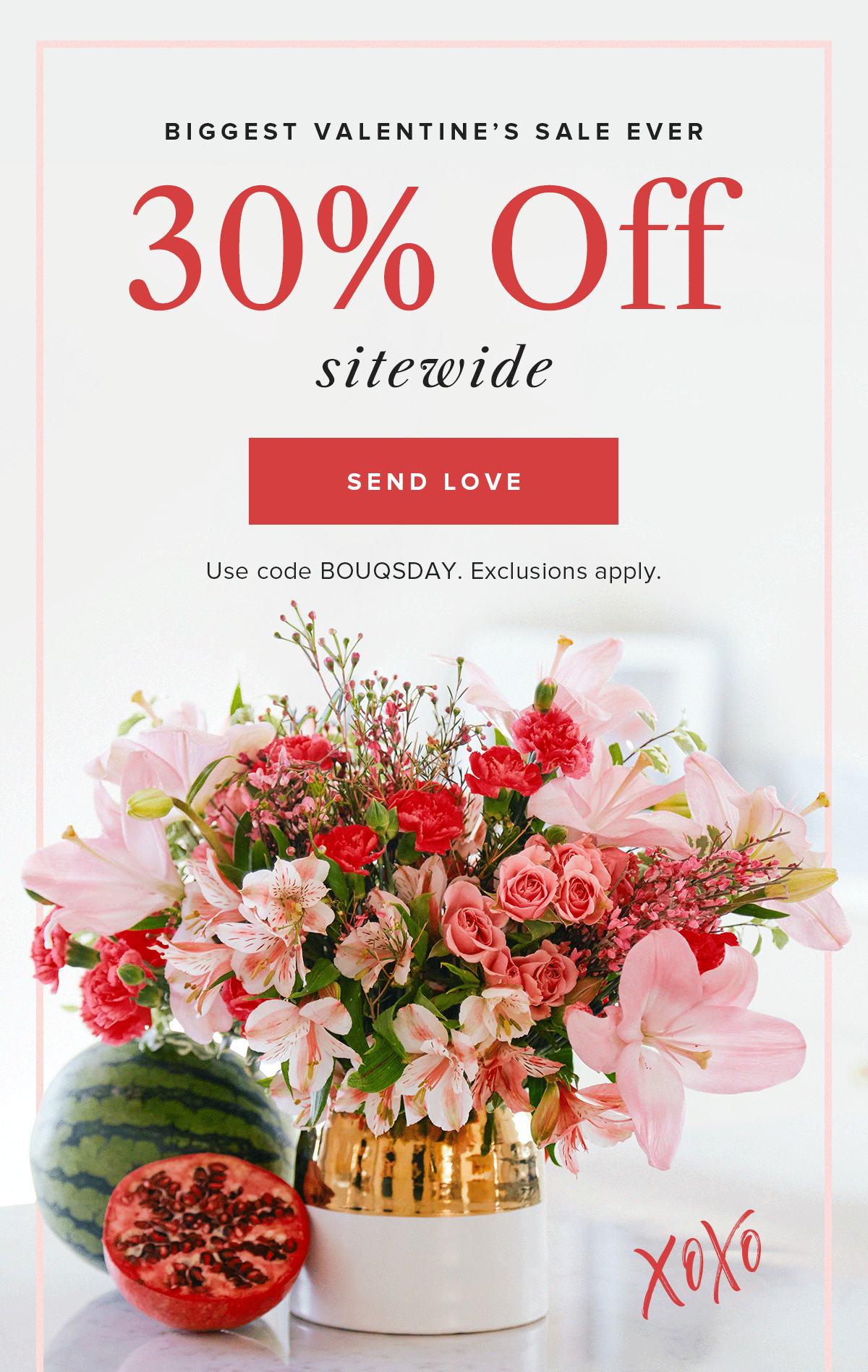 The Bouqs Flash Sale – 30% Off Sitewide!