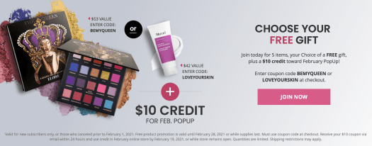 Read more about the article BOXYCHARM February 2021 Coupon Code – Choice of FREE Gift with Purchase + $10 Pop-Up Credit!
