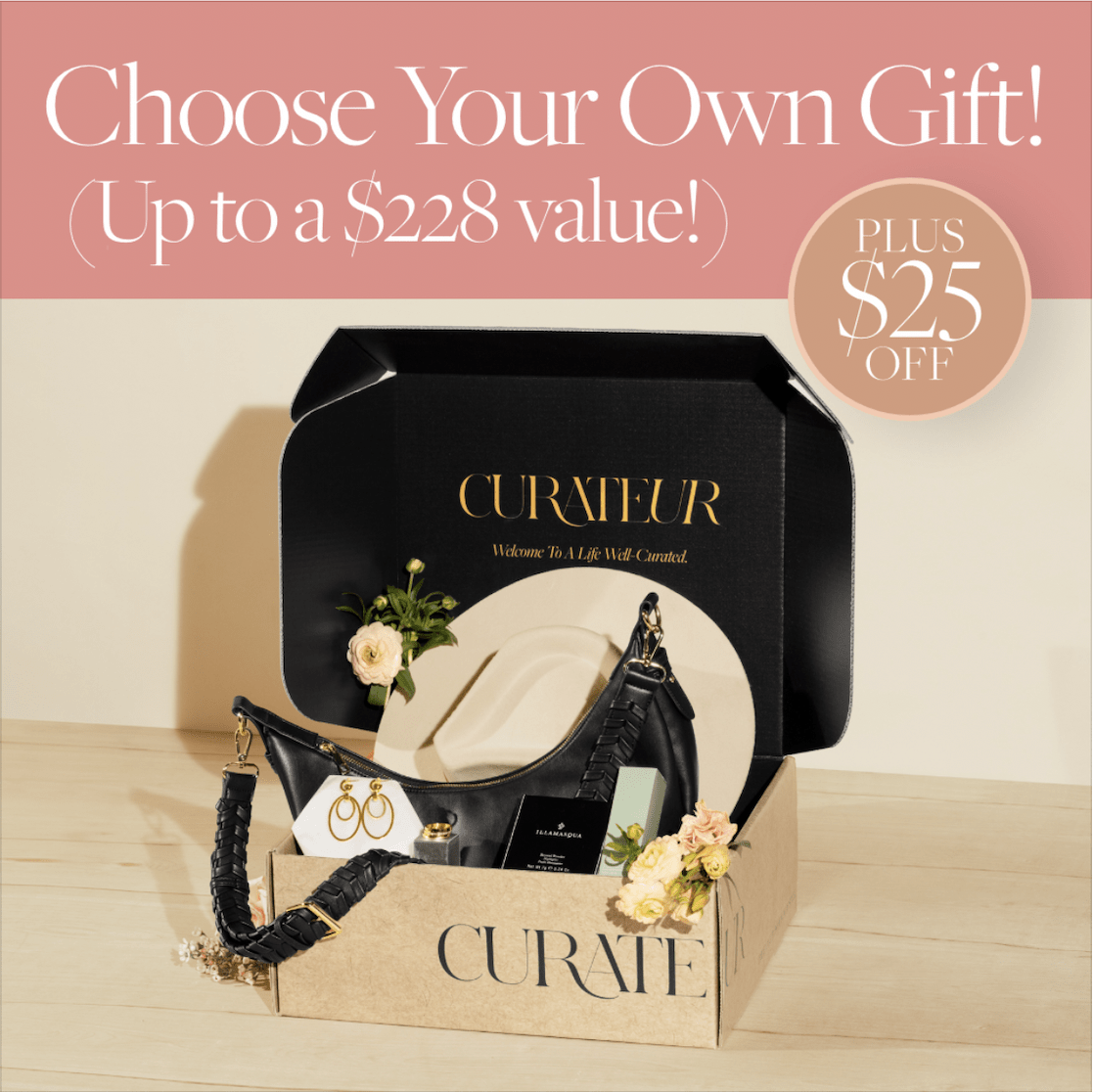 CURATEUR Spring 2021 Coupon Code – Save $25 + Your Choice of FREE Gift