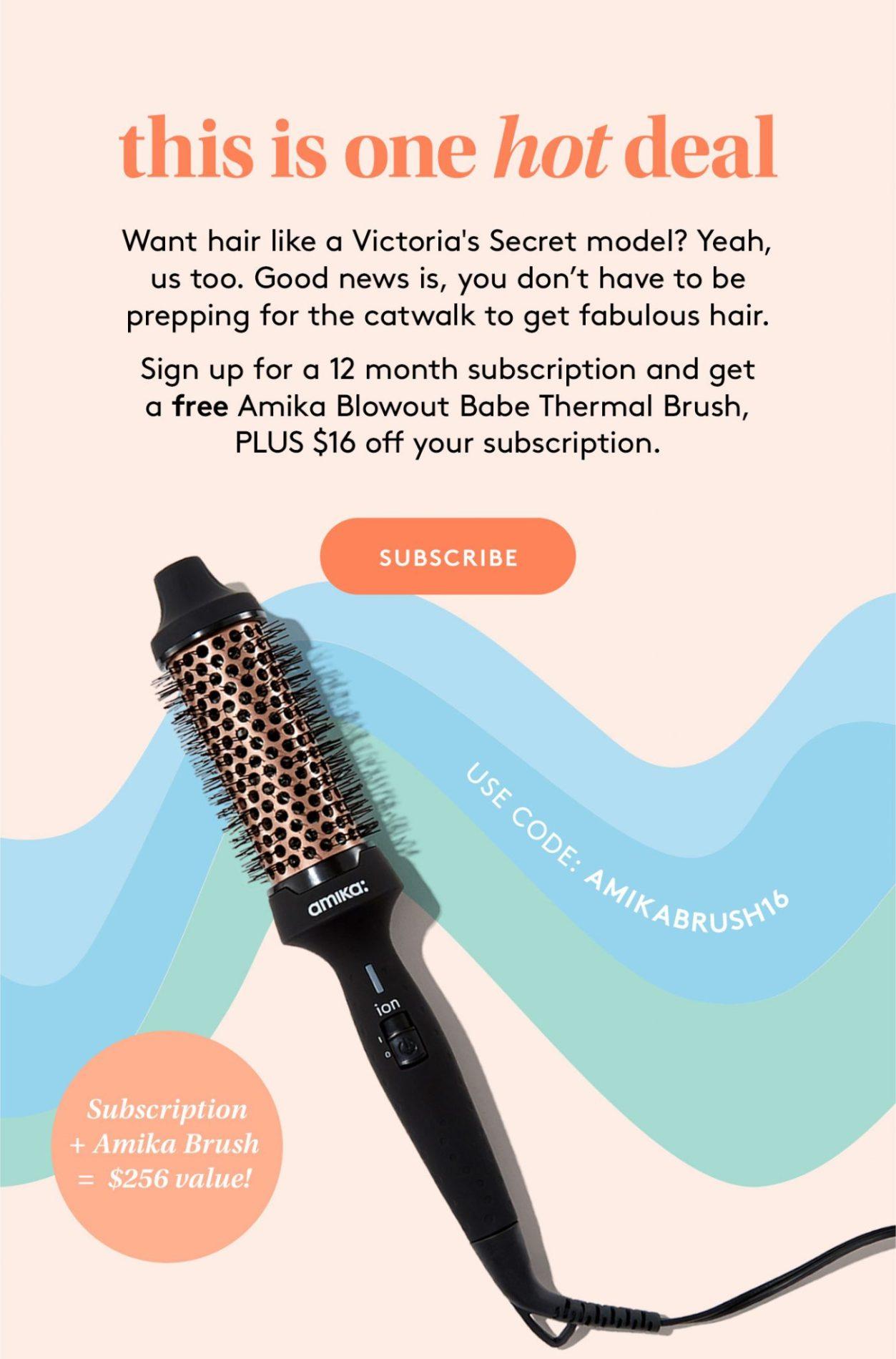 Read more about the article Birchbox Annual Subscription Coupon Code – Free Amika Blowout Babe Thermal Brush!