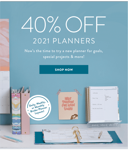 Erin Condren Flash Sale – Save 40% Dated Planners!