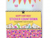 Pipsticks Birthday Countdown Wall Advent Countdown