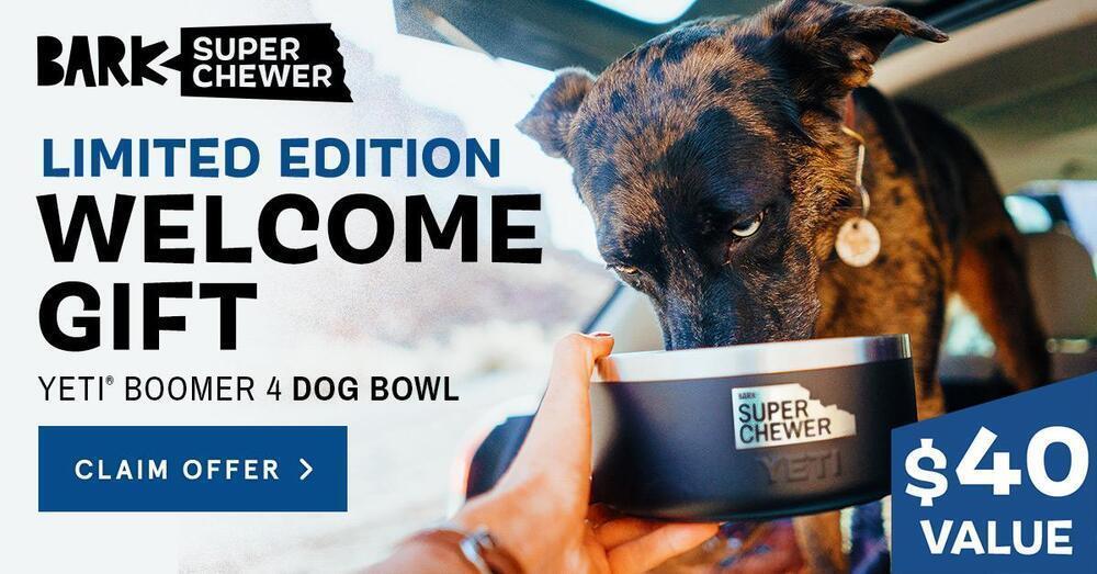BarkBox Super Chewer Coupon Code FREE Yeti Dog Bowl! Subscription