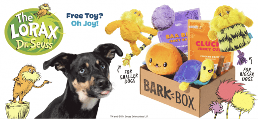 Read more about the article BarkBox Coupon Code – Free The Lorax Dr. Seuss Toy!