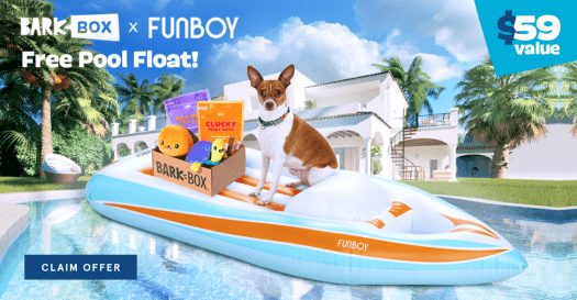 BarkBox Coupon Code – Free FUNBOY Pool Float!