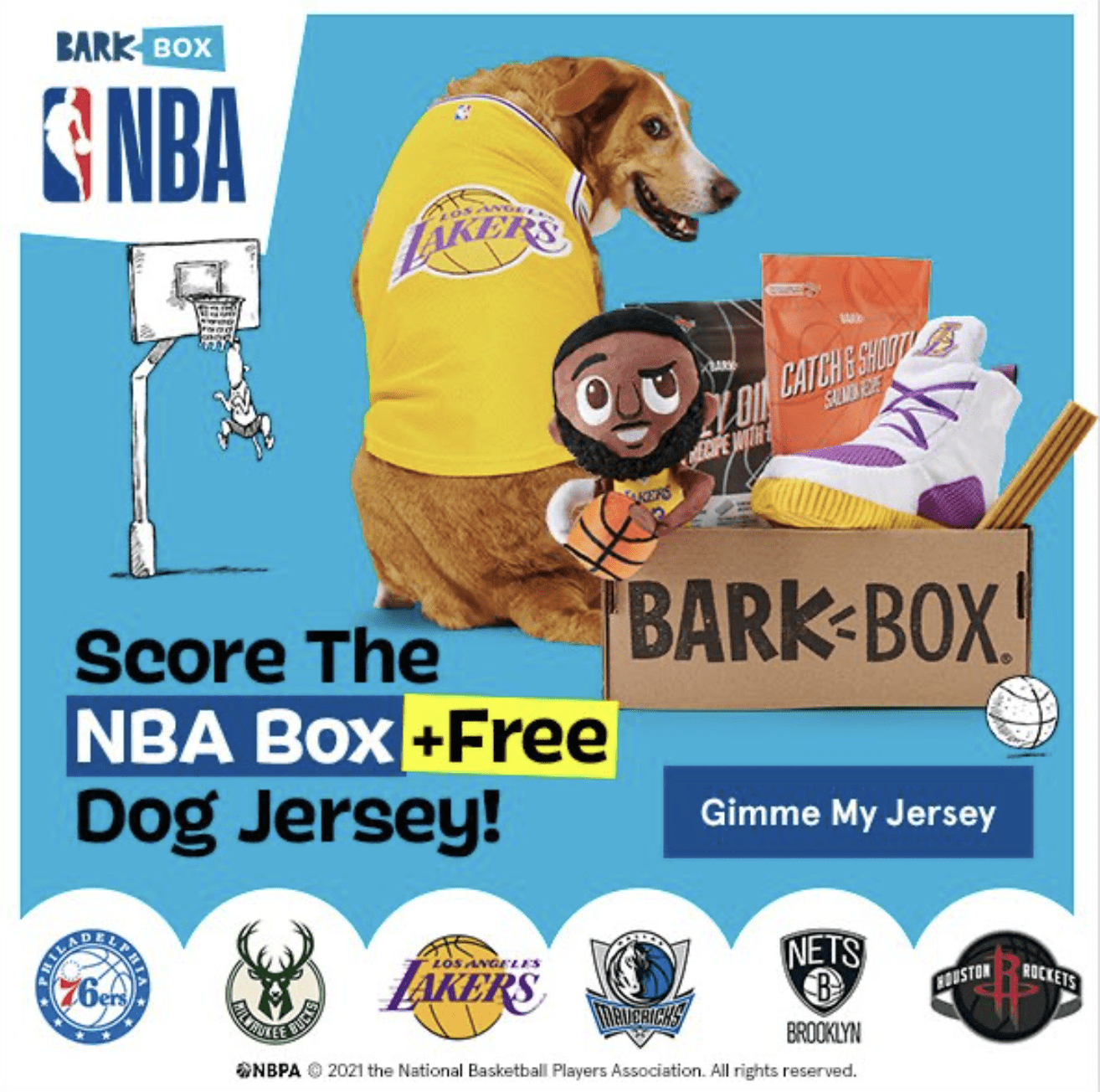 Read more about the article BarkBox Coupon Code – Free NBA Pet Jersey and NBA Themed Box