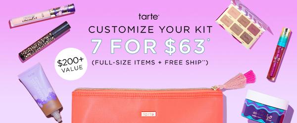 tarte Create Your Own 7-Piece Custom Kit for $63 – On Sale Now!