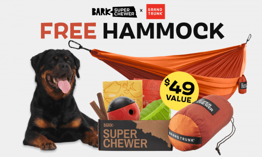 BarkBox Super Chewer Coupon Code – FREE double-sized HAMMOCK ($49 Value)!
