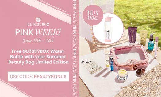 Read more about the article GLOSSYBOX Limited Edition Summer Essentials Bag – Free Water Bottle