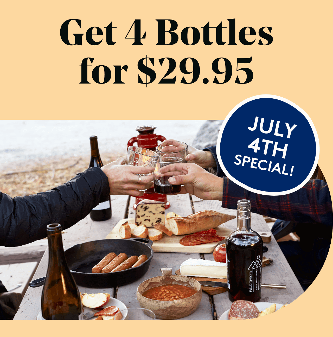 Winc 4th of July Sale – 4 Bottles for $29.95!
