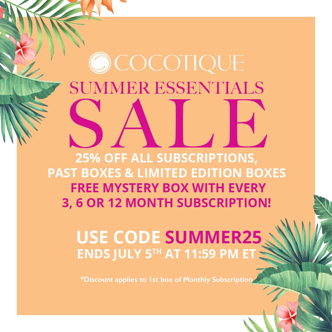 COCOTIQUE 4th of July Sale – Save 25% Off Subscriptions & Past Boxes