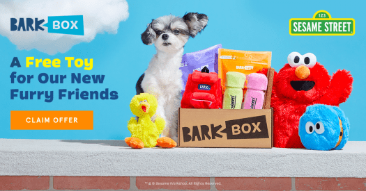 BarkBox Coupon Code: FREE Sesame Street Toy
