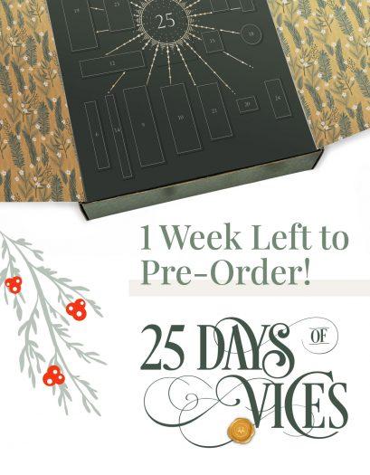 Read more about the article 25 Days of Vices Advent Calendar – Now Available